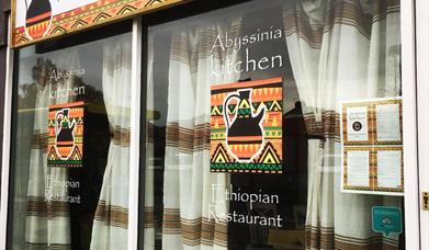 Front of Abyssinia Kitchen restaurant in Heswall.