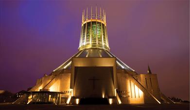 Metropolitan Cathedral of Christ the King exterior image at night time