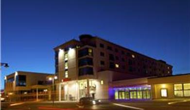 Ramada Plaza Southport at night